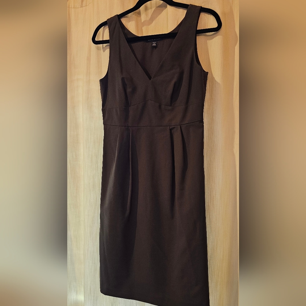 Banana Republic Classic Stretch Wool Brown Dress